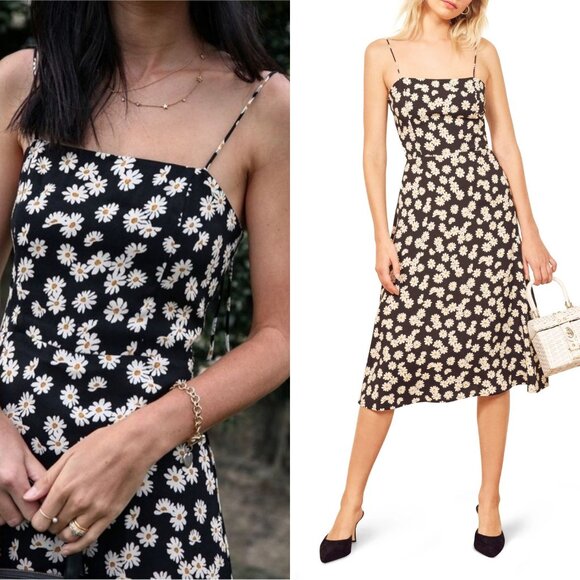 Reformation Dresses & Skirts - Reformation Peach Midi Dress in Daisy Chain size 2